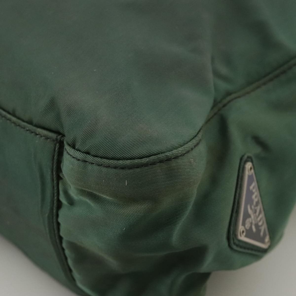 Prada Tessuto Green Synthetic Tote Bag (Pre-Owned) Size ONE SIZE - 12 Thumbnail