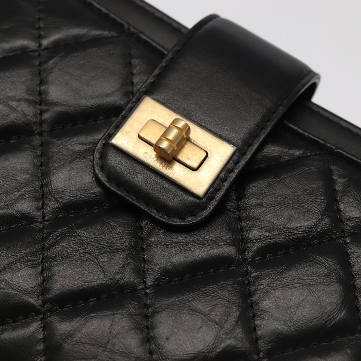 Chanel 2,55 Black Leather Wallet (Pre-Owned) Size ONE SIZE - 6 Thumbnail