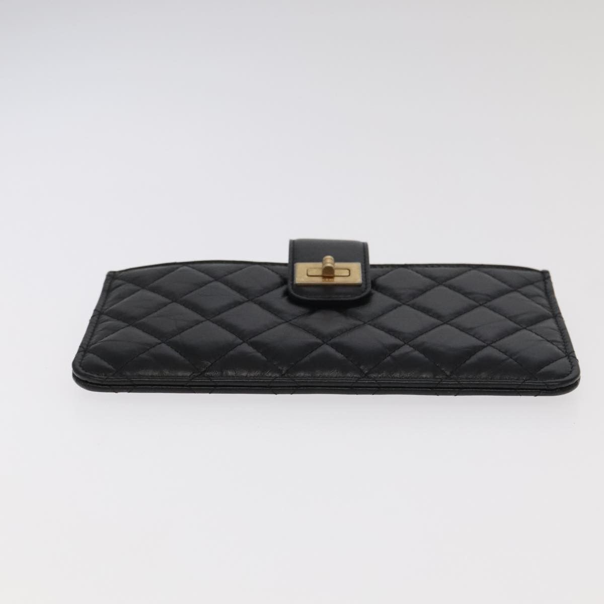 Chanel 2,55 Black Leather Wallet (Pre-Owned) Size ONE SIZE - 11 Thumbnail