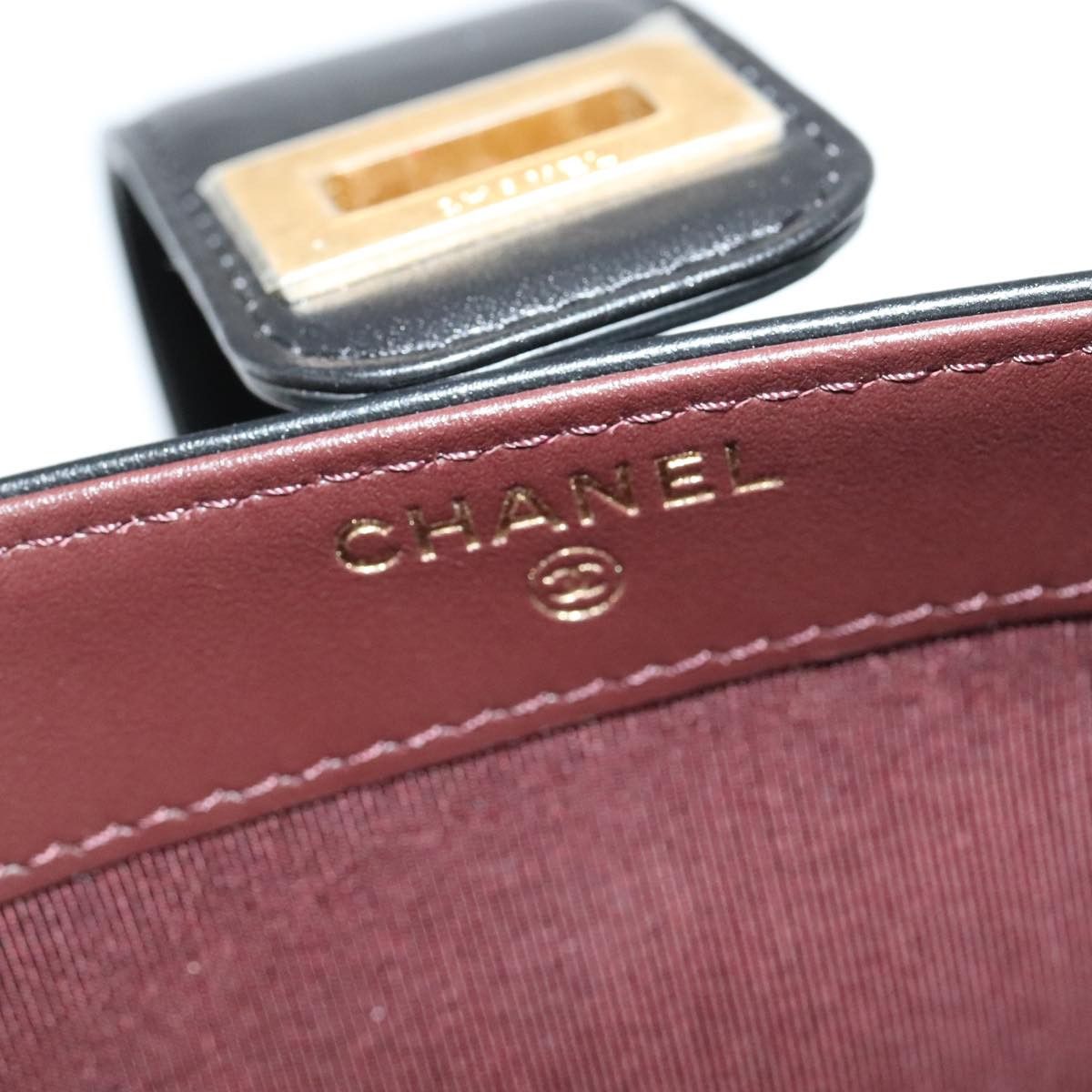 Chanel 2,55 Black Leather Wallet (Pre-Owned) Size ONE SIZE - 9 Thumbnail