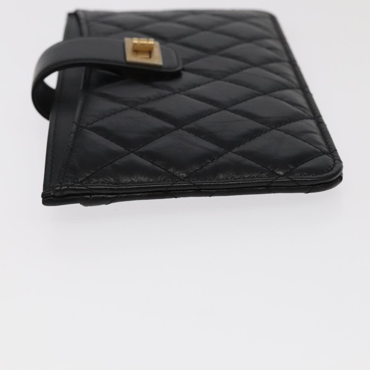 Chanel 2,55 Black Leather Wallet (Pre-Owned) Size ONE SIZE - 12 Thumbnail