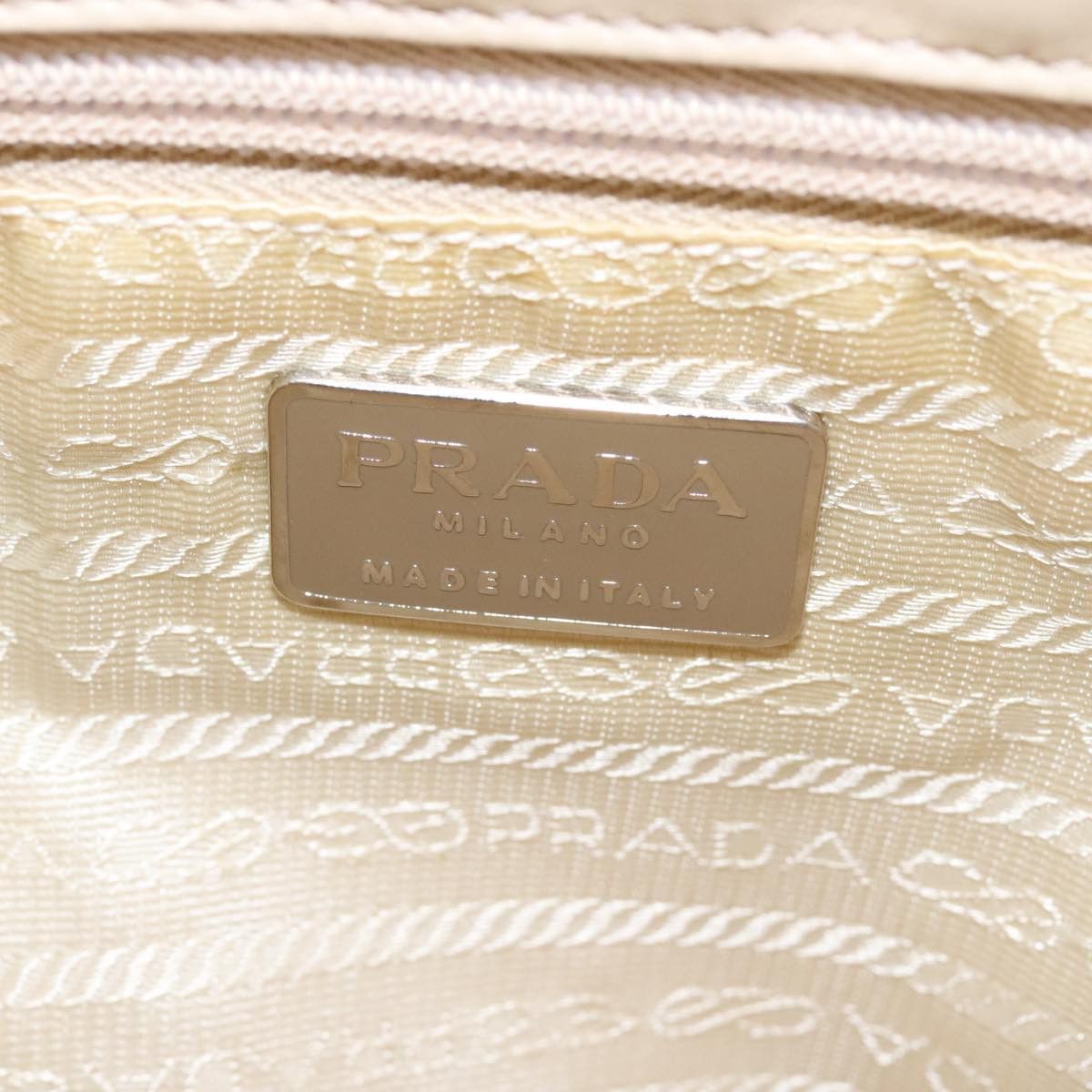 Prada Tessuto Beige Synthetic Tote Bag (Pre-Owned) Size ONE SIZE - 8 Thumbnail