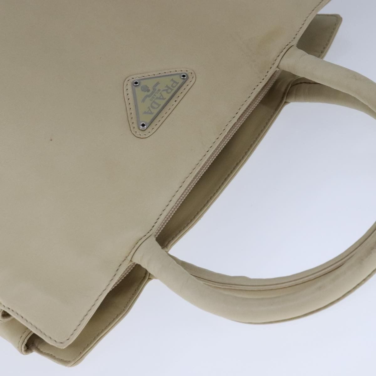 Prada Tessuto Beige Synthetic Tote Bag (Pre-Owned) Size ONE SIZE - 14 Thumbnail