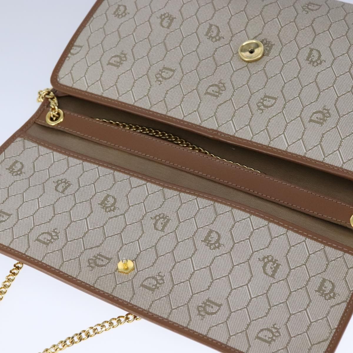 Dior Honeycomb Beige Canvas Shoulder Bag (Pre-Owned) Size ONE SIZE - 19 Thumbnail