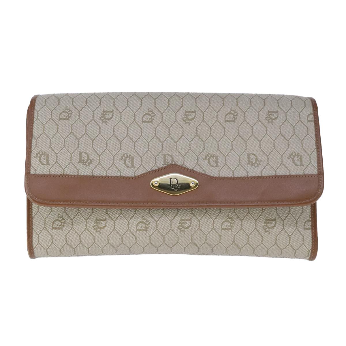 Dior Honeycomb Beige Canvas Shoulder Bag (Pre-Owned) Size ONE SIZE - 13 Thumbnail