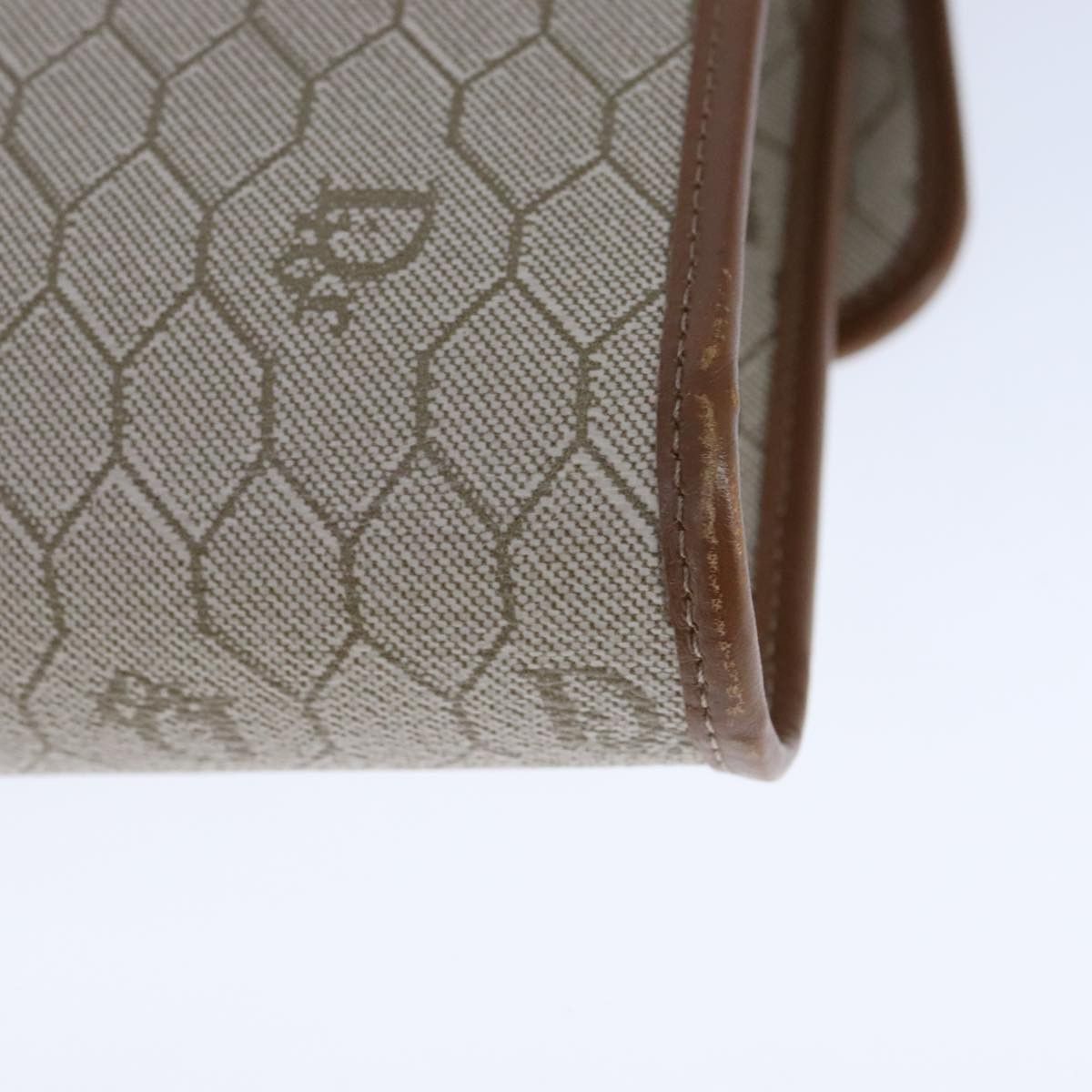 Dior Honeycomb Beige Canvas Shoulder Bag (Pre-Owned) Size ONE SIZE - 18 Thumbnail