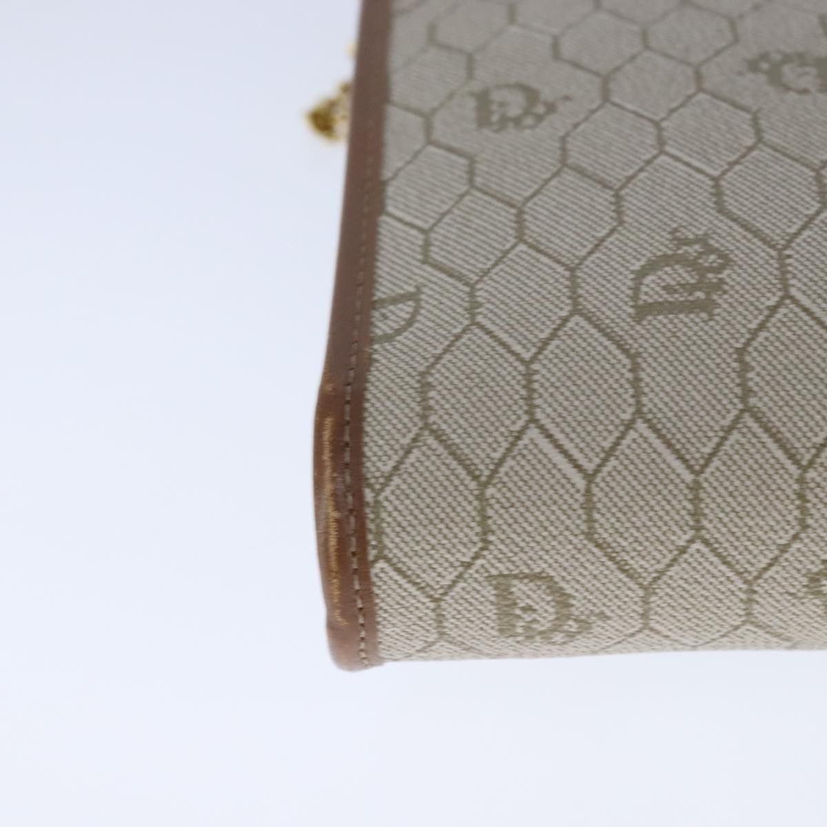 Dior Honeycomb Beige Canvas Shoulder Bag (Pre-Owned) Size ONE SIZE - 17 Thumbnail