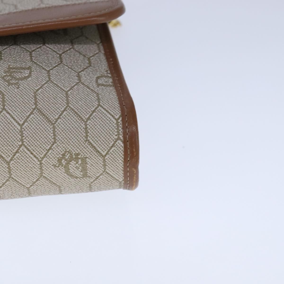 Dior Honeycomb Beige Canvas Shoulder Bag (Pre-Owned) Size ONE SIZE - 16 Thumbnail
