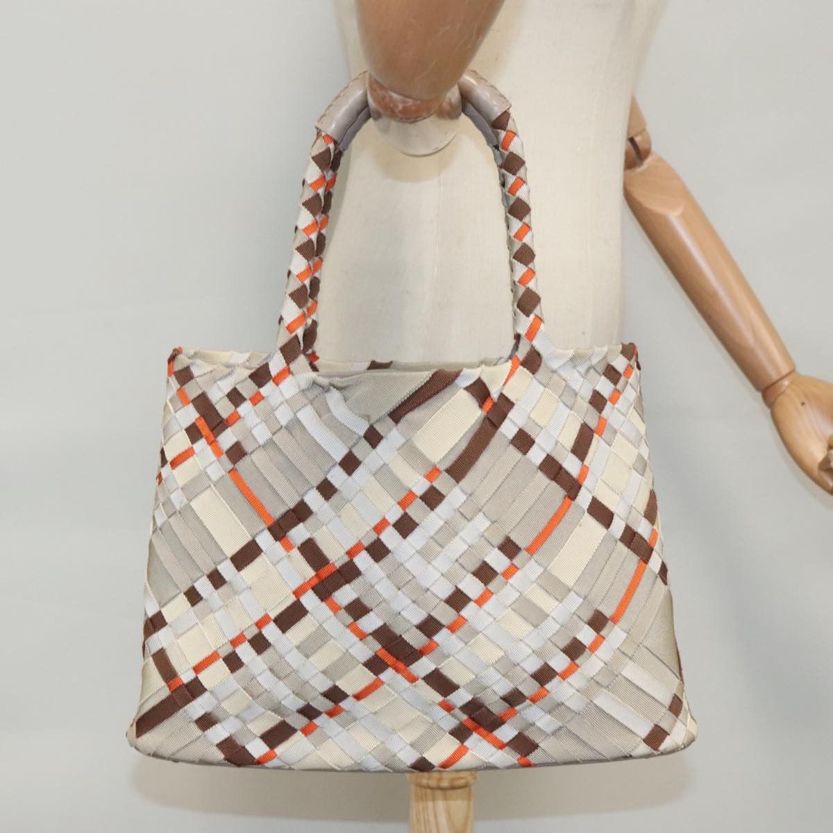 Salvatore Ferragamo Vala Beige Canvas Handbag (Pre-Owned) Size ONE SIZE - 13 Thumbnail