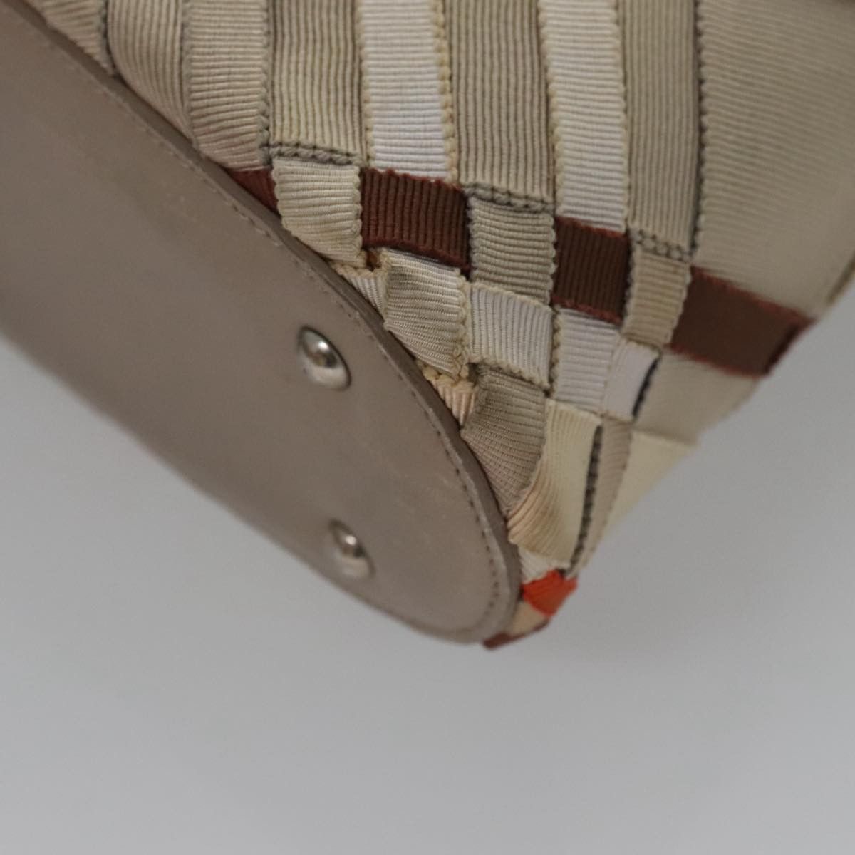 Salvatore Ferragamo Vala Beige Canvas Handbag (Pre-Owned) Size ONE SIZE - 7 Thumbnail