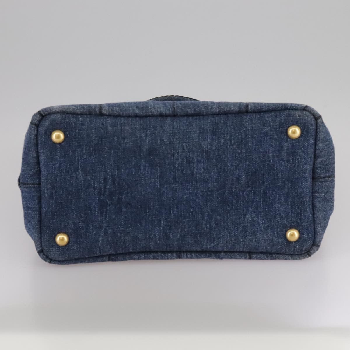 Prada Canapa Navy Denim - Jeans Handbag (Pre-Owned) Size ONE SIZE - 7 Thumbnail