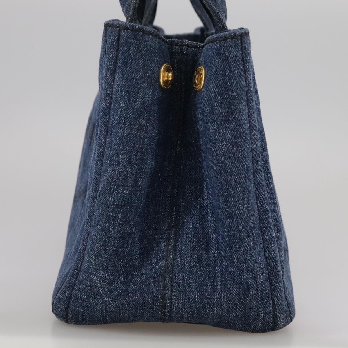 Prada Canapa Navy Denim - Jeans Handbag (Pre-Owned) Size ONE SIZE - 3 Thumbnail