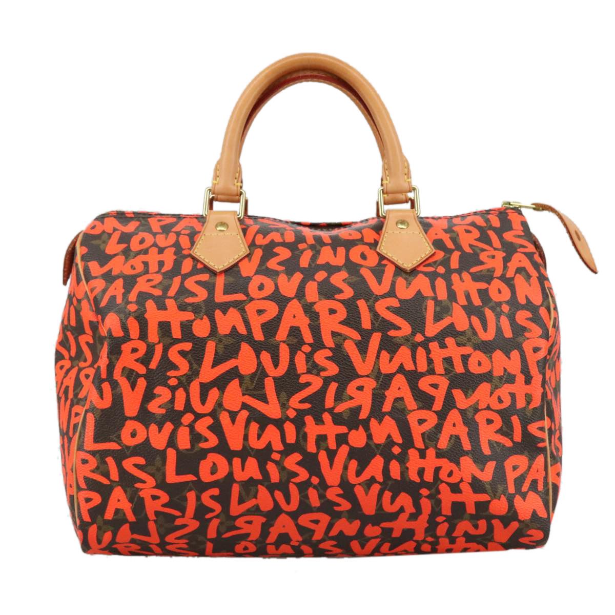 Louis Vuitton Speedy 30 Orange Canvas Handbag (Pre-Owned) Size ONE SIZE - 2 Thumbnail