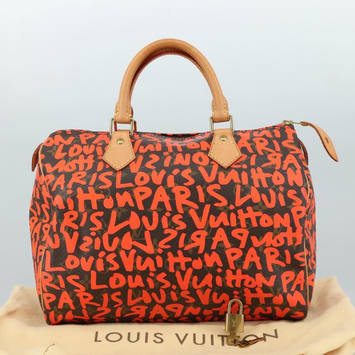 Louis Vuitton Speedy 30 Orange Canvas Handbag (Pre-Owned) Size ONE SIZE - 20 Thumbnail