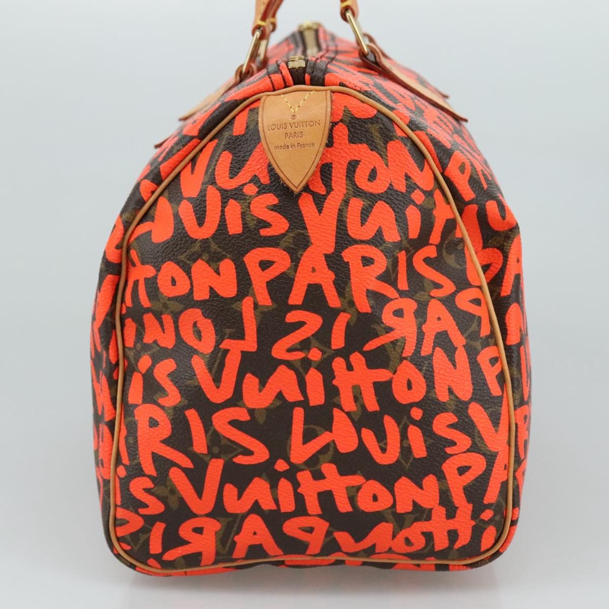 Louis Vuitton Speedy 30 Orange Canvas Handbag (Pre-Owned) Size ONE SIZE - 3 Thumbnail
