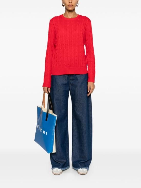 MC2 Saint Barth MC2 SAINT BARTH Women Sweater SORBONNE 00864G41RED Red Size L / US 10 / IT 46 - 3 Thumbnail