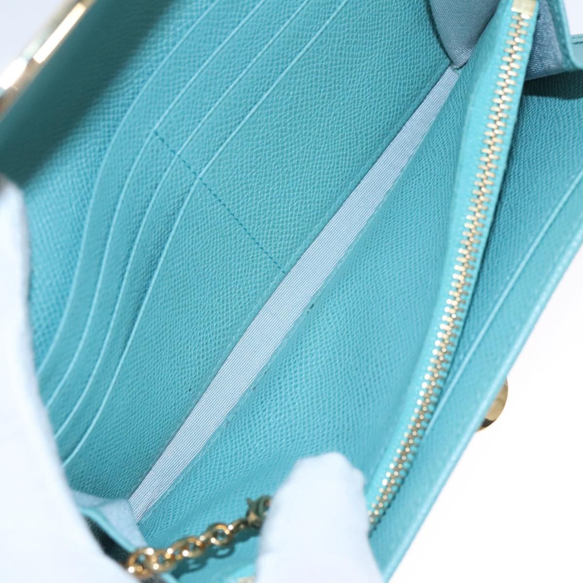 Salvatore Ferragamo Gancini Blue Leather Wallet (Pre-Owned) Size ONE SIZE - 12 Thumbnail