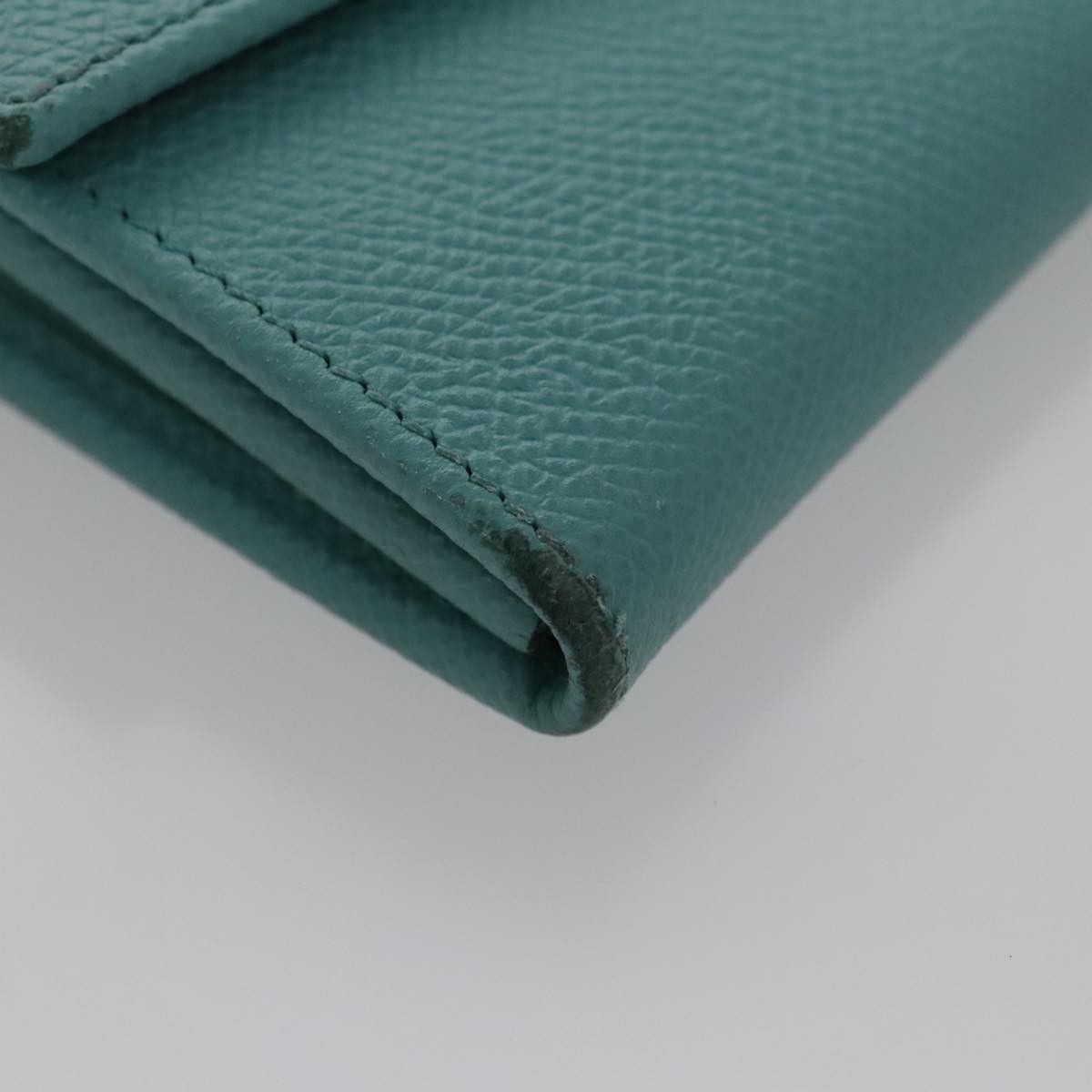 Salvatore Ferragamo Gancini Blue Leather Wallet (Pre-Owned) Size ONE SIZE - 7 Thumbnail