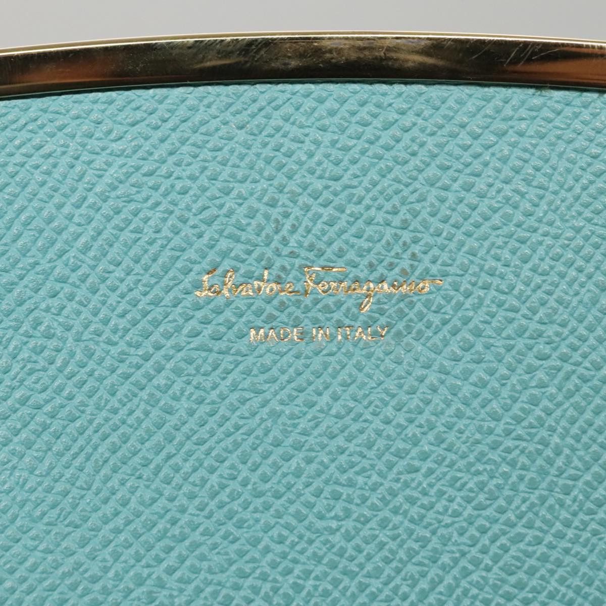 Salvatore Ferragamo Gancini Blue Leather Wallet (Pre-Owned) Size ONE SIZE - 13 Thumbnail