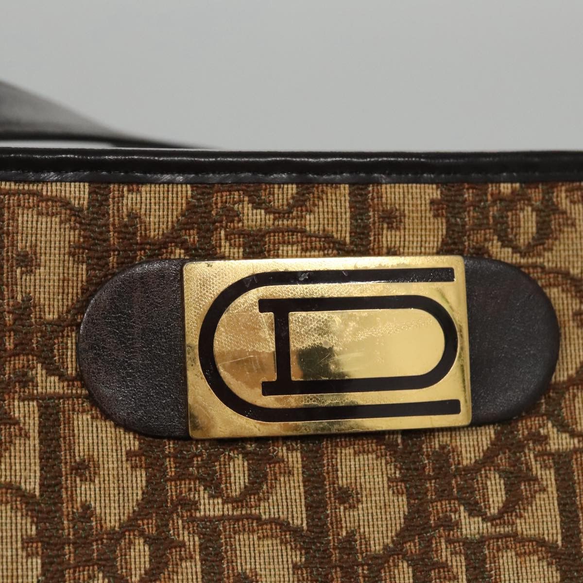 Dior Trotter Brown Canvas Shoulder Bag (Pre-Owned) Size ONE SIZE - 10 Thumbnail