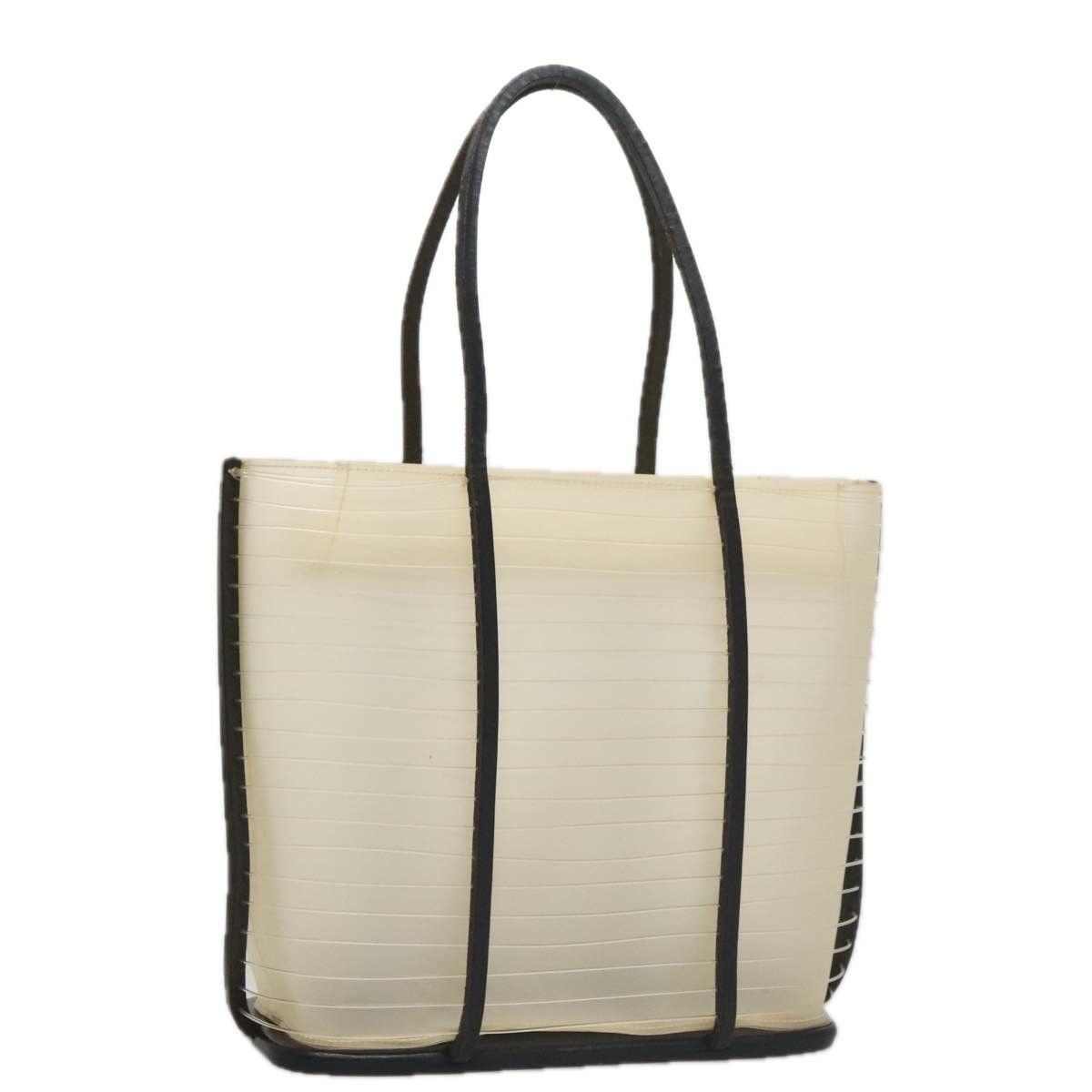Salvatore Ferragamo - Beige Vinyl Tote Bag (Pre-Owned) Size ONE SIZE - 3 Thumbnail