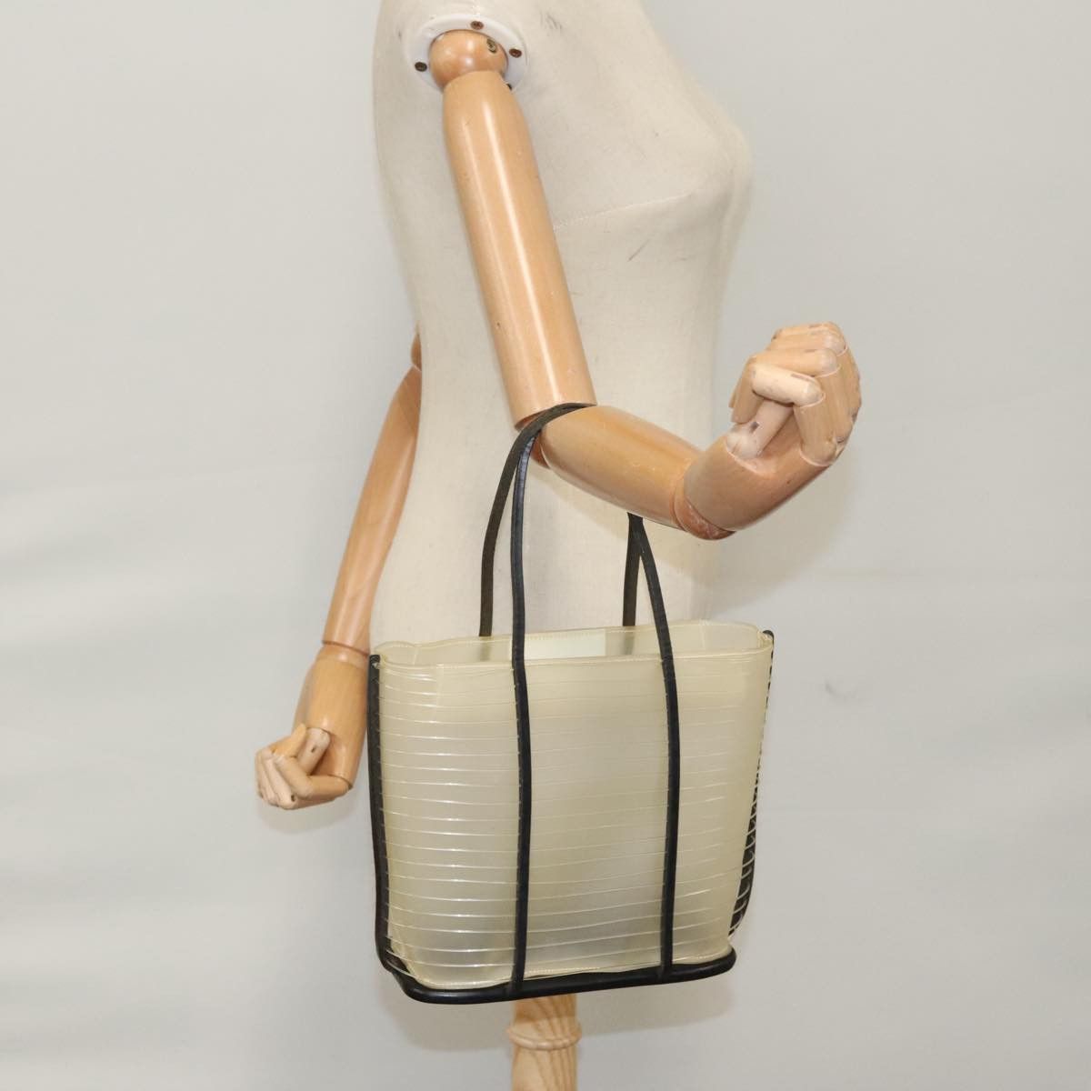 Salvatore Ferragamo - Beige Vinyl Tote Bag (Pre-Owned) Size ONE SIZE - 19 Thumbnail