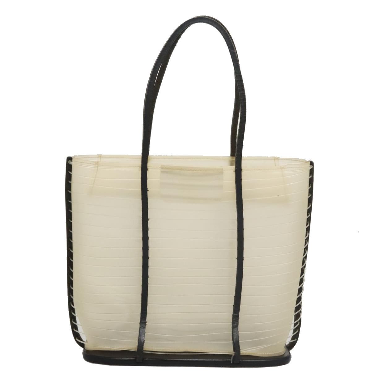 Salvatore Ferragamo - Beige Vinyl Tote Bag (Pre-Owned) Size ONE SIZE - 2 Thumbnail