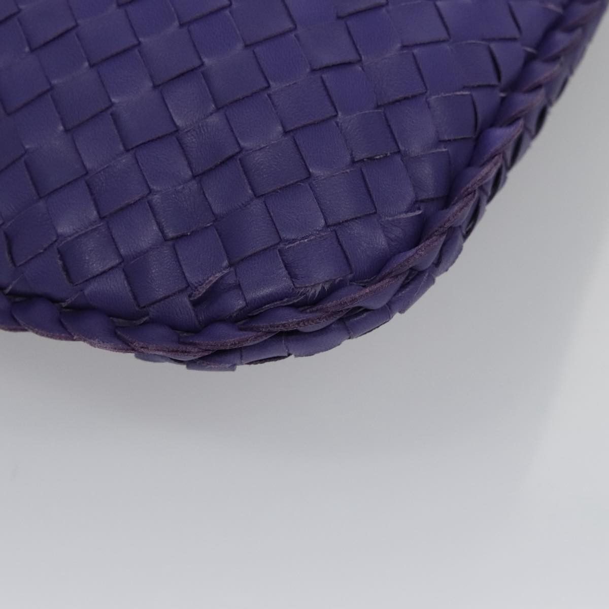 Bottega Veneta Veneta Purple Leather Handbag (Pre-Owned) Size ONE SIZE - 9 Thumbnail