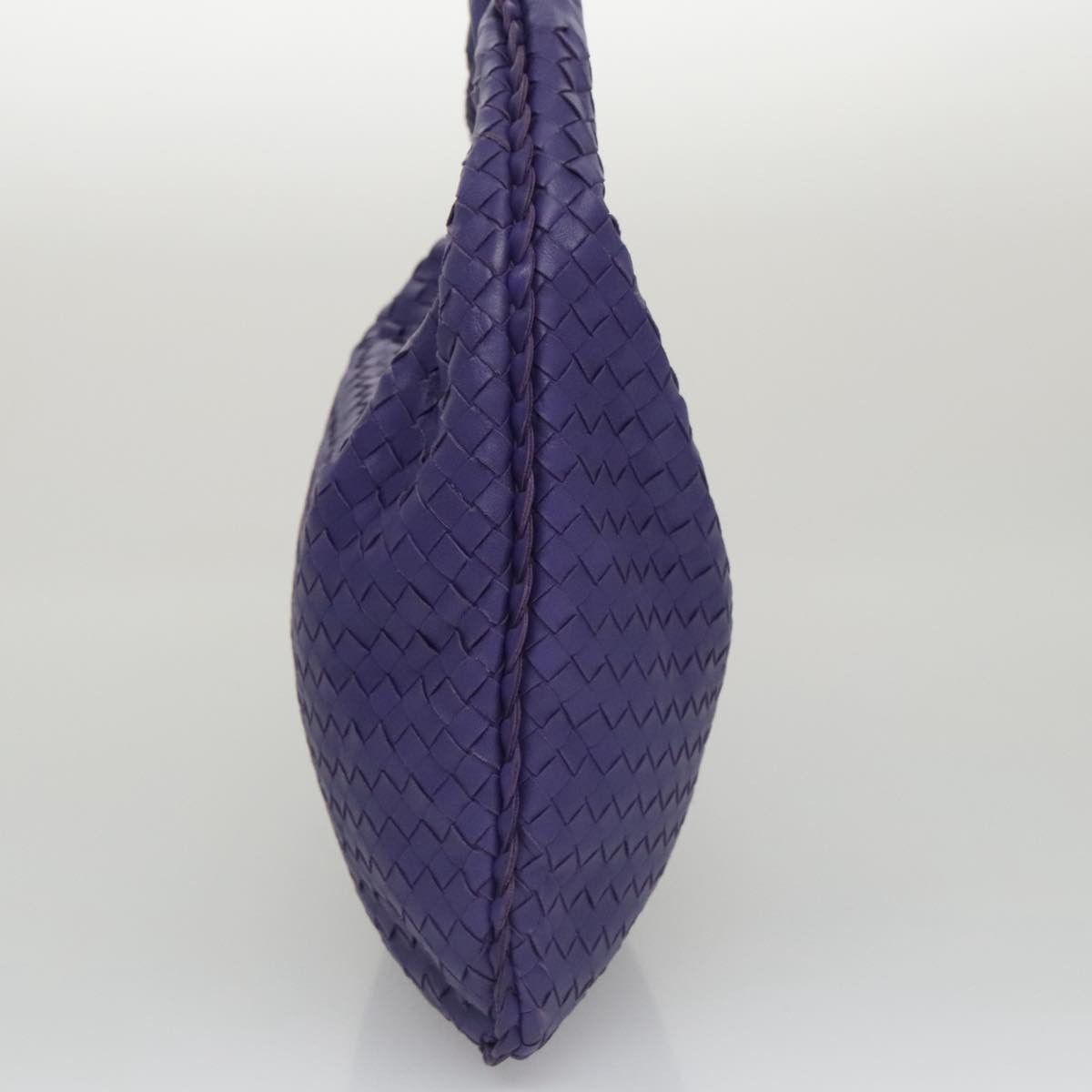 Bottega Veneta Veneta Purple Leather Handbag (Pre-Owned) Size ONE SIZE - 4 Thumbnail