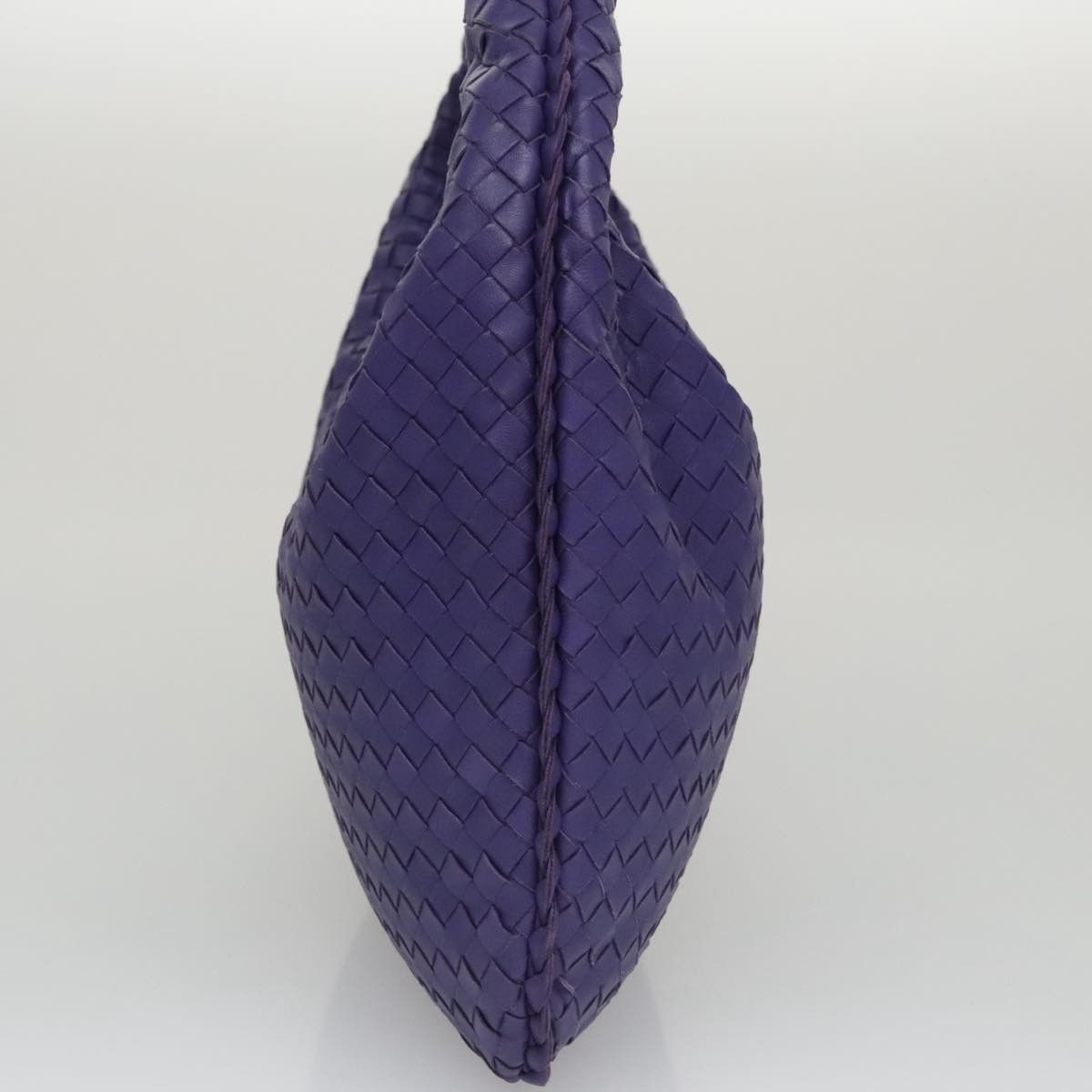 Bottega Veneta Veneta Purple Leather Handbag (Pre-Owned) Size ONE SIZE - 3 Thumbnail