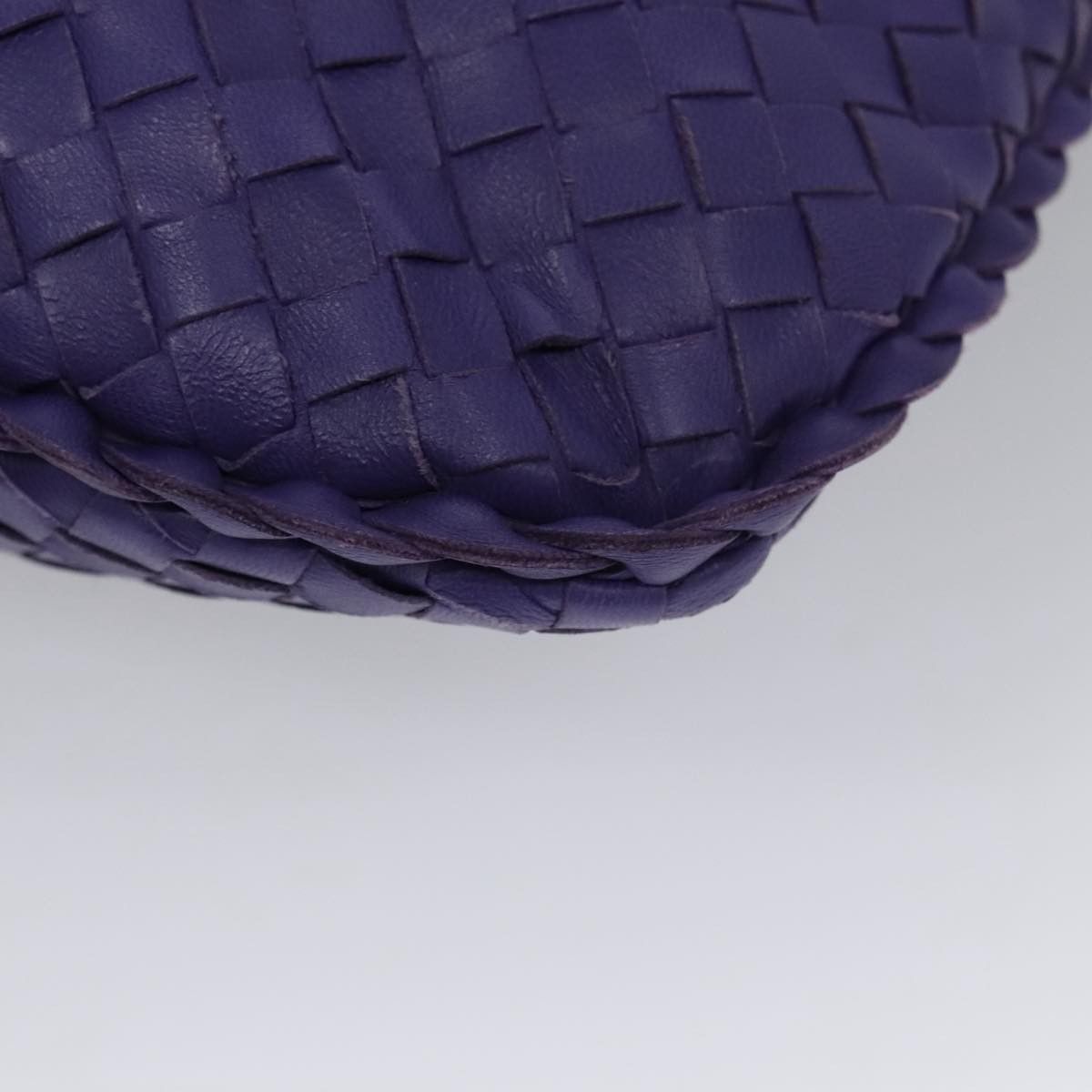 Bottega Veneta Veneta Purple Leather Handbag (Pre-Owned) Size ONE SIZE - 10 Thumbnail