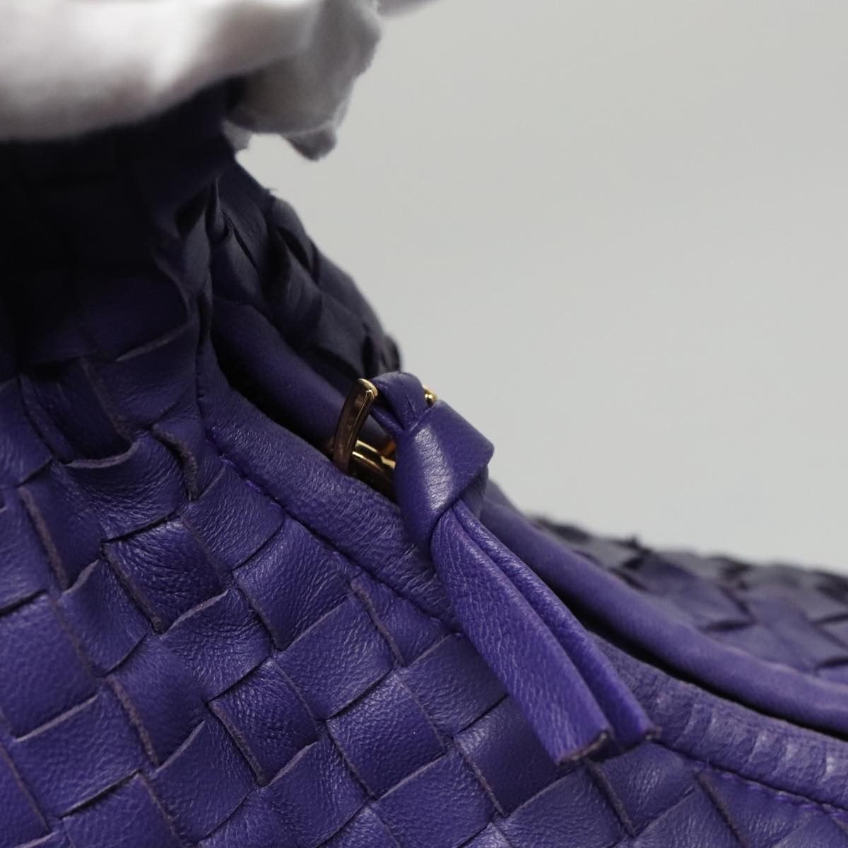 Bottega Veneta Veneta Purple Leather Handbag (Pre-Owned) Size ONE SIZE - 11 Thumbnail