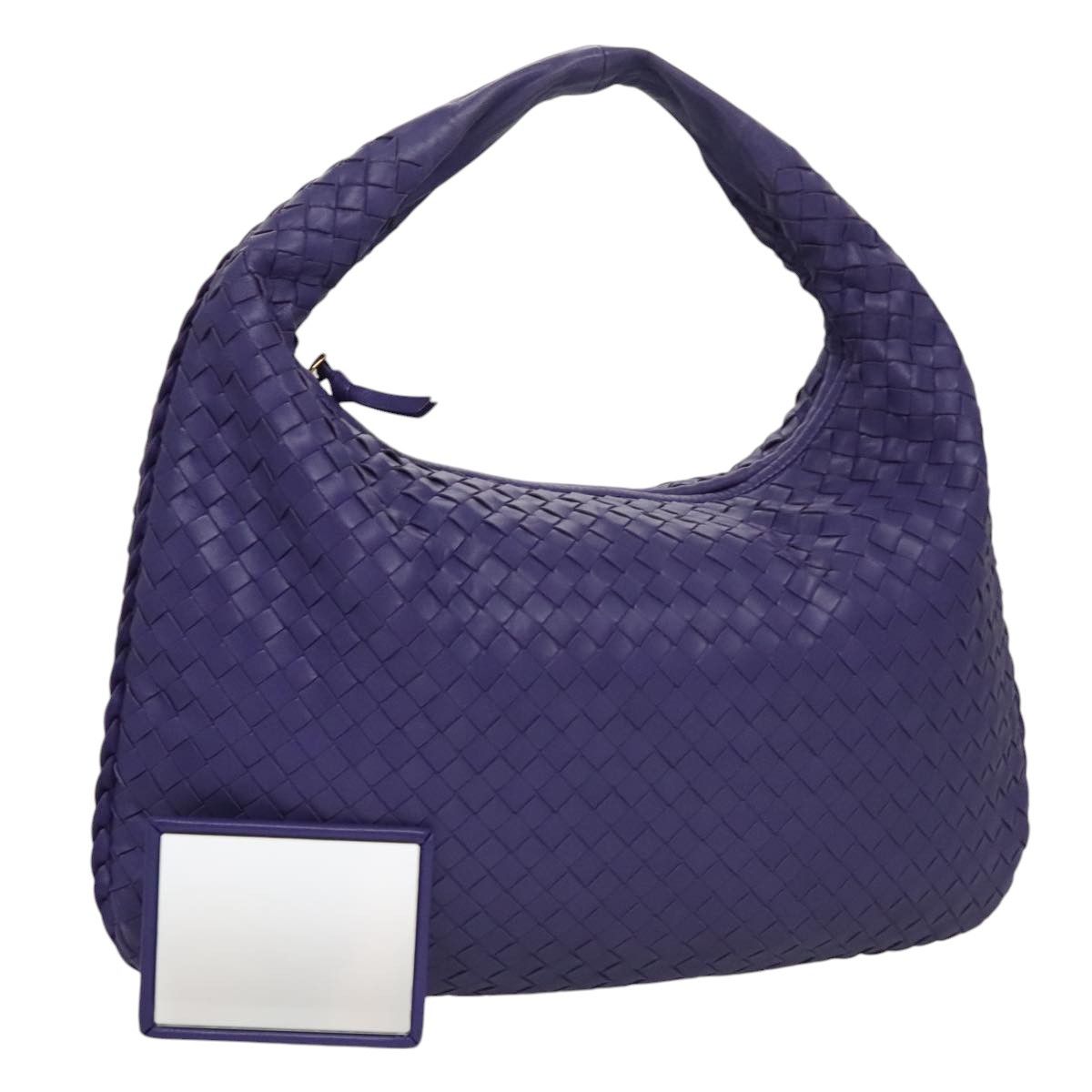 Bottega Veneta Veneta Purple Leather Handbag (Pre-Owned) Size ONE SIZE - 18 Thumbnail