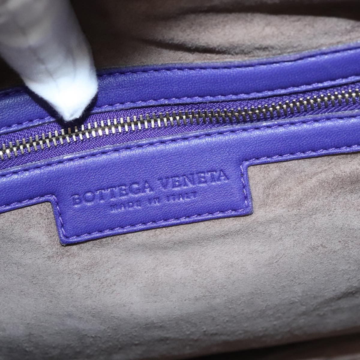 Bottega Veneta Veneta Purple Leather Handbag (Pre-Owned) Size ONE SIZE - 15 Thumbnail