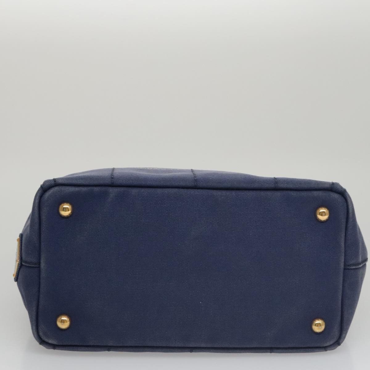 Prada Canapa Blue Canvas Handbag (Pre-Owned) Size ONE SIZE - 7 Thumbnail