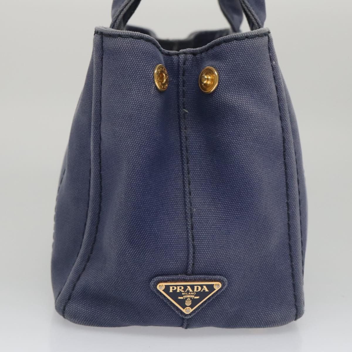 Prada Canapa Blue Canvas Handbag (Pre-Owned) Size ONE SIZE - 4 Thumbnail