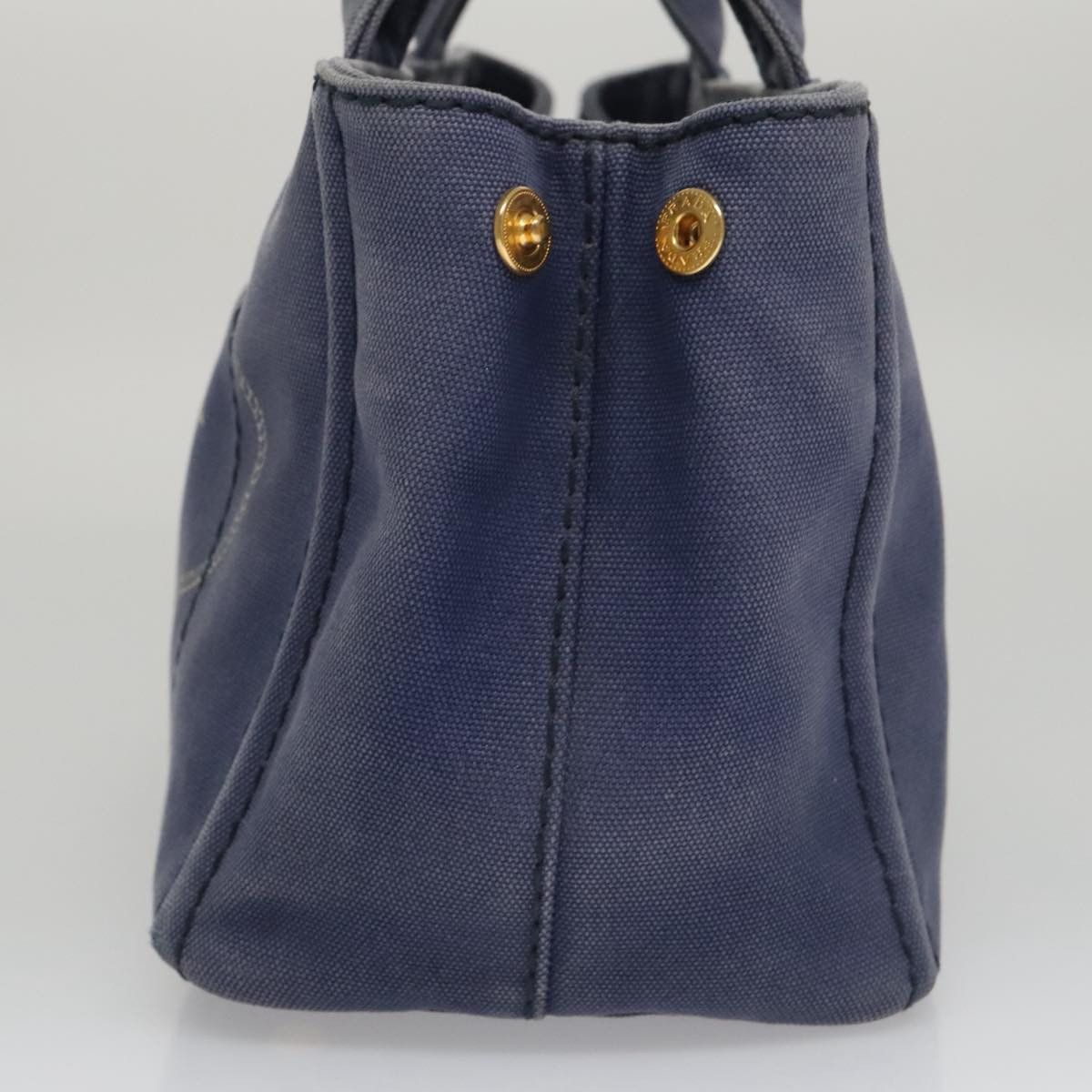 Prada Canapa Blue Canvas Handbag (Pre-Owned) Size ONE SIZE - 3 Thumbnail