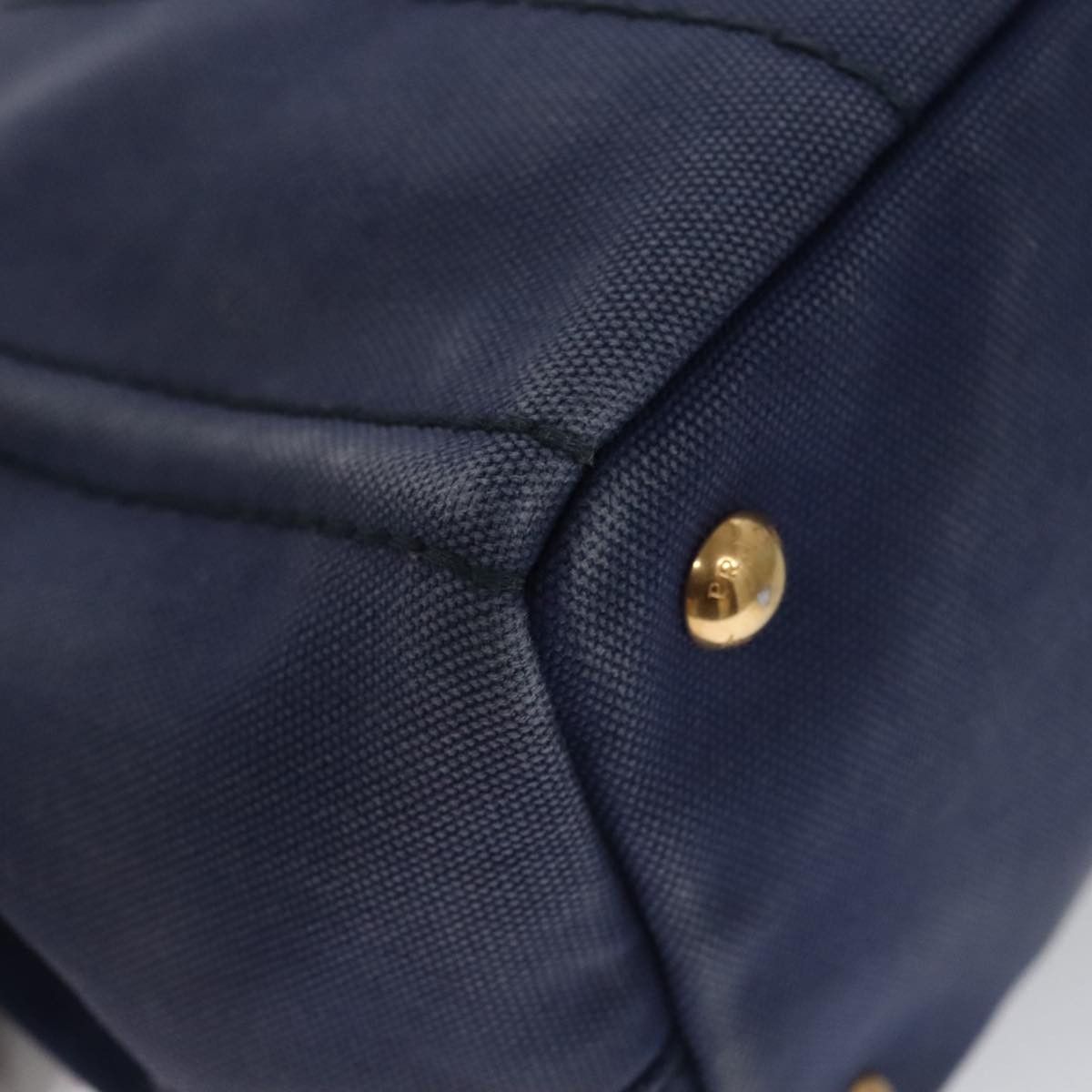 Prada Canapa Blue Canvas Handbag (Pre-Owned) Size ONE SIZE - 10 Thumbnail