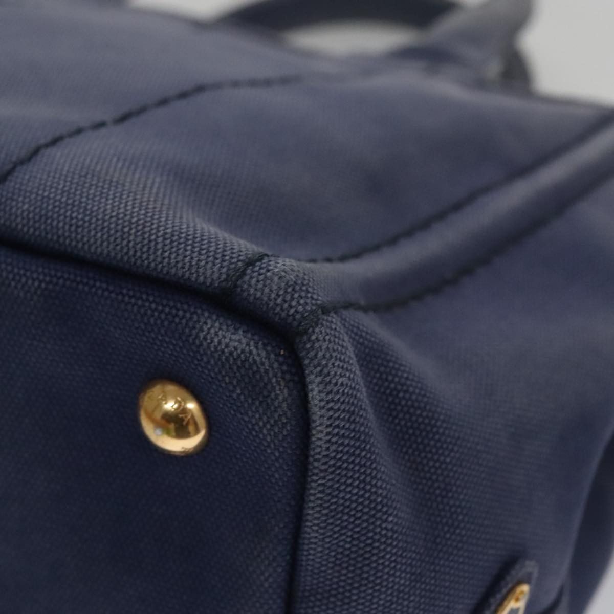 Prada Canapa Blue Canvas Handbag (Pre-Owned) Size ONE SIZE - 11 Thumbnail