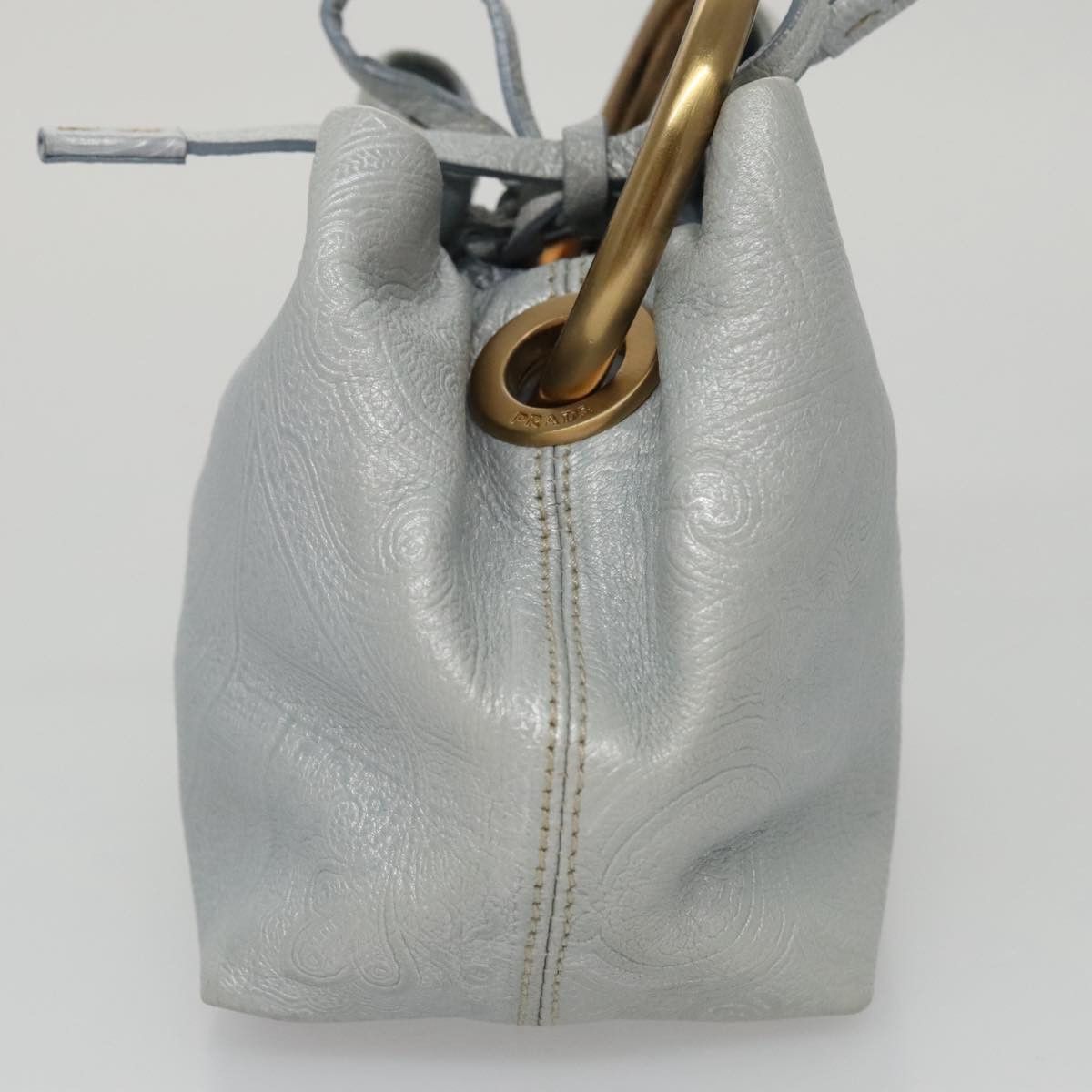 Prada Saffiano Grey Leather Handbag (Pre-Owned) Size ONE SIZE - 13 Thumbnail
