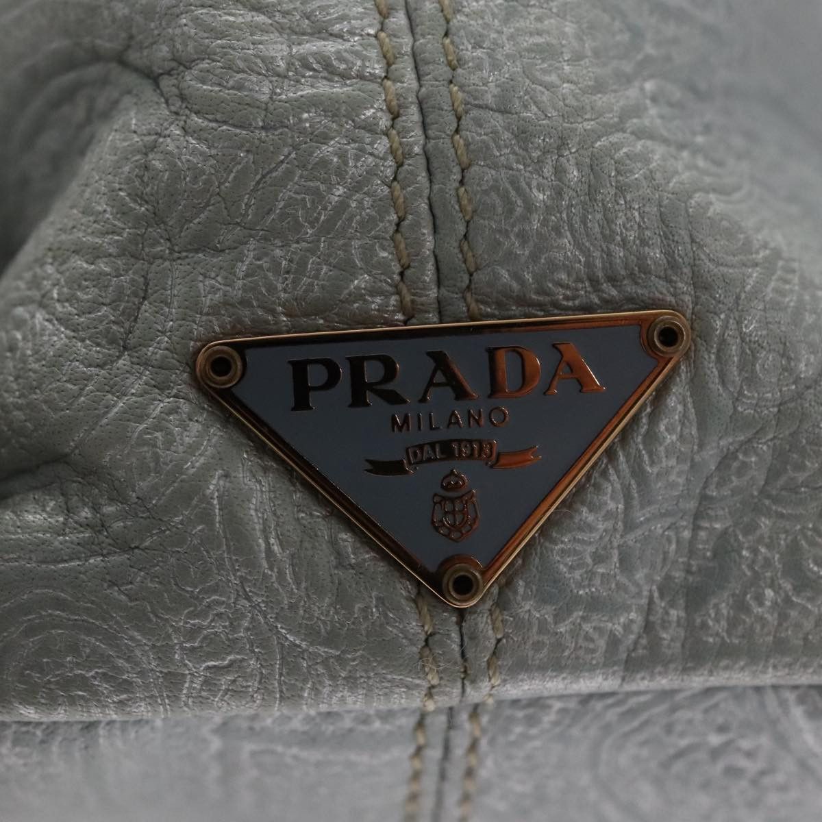 Prada Saffiano Grey Leather Handbag (Pre-Owned) Size ONE SIZE - 18 Thumbnail