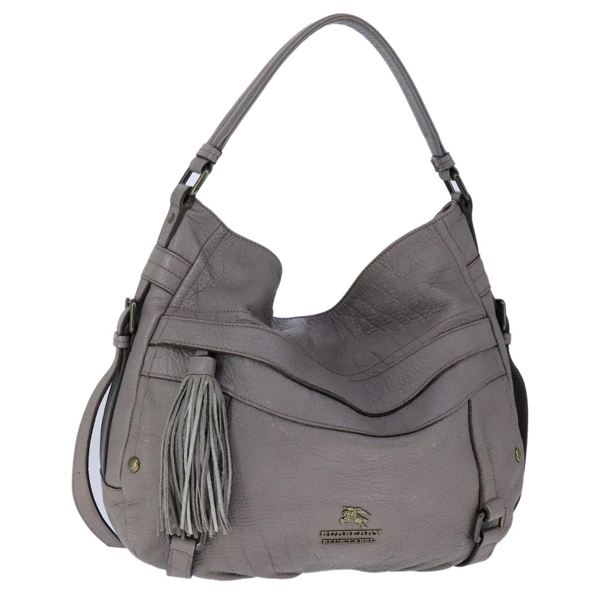 Burberry Blue Label Grey Leather Shoulder Bag (Pre-Owned) Size ONE SIZE - 14 Thumbnail