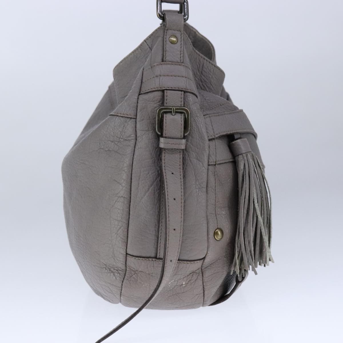 Burberry Blue Label Grey Leather Shoulder Bag (Pre-Owned) Size ONE SIZE - 3 Thumbnail