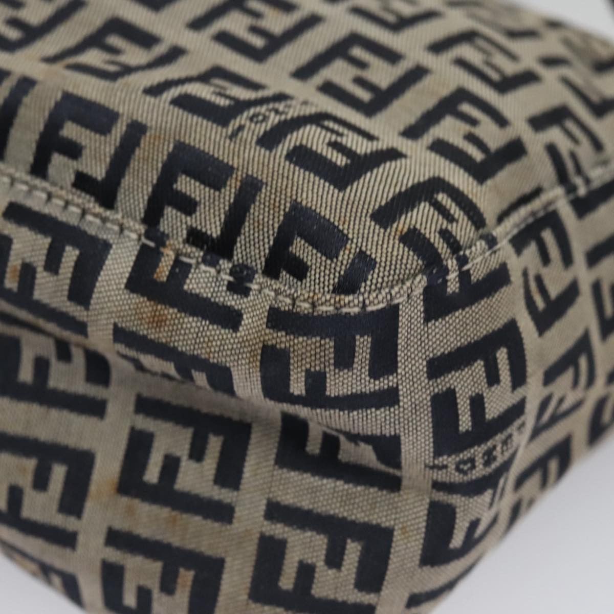 Fendi Zucchino Navy Canvas Shoulder Bag (Pre-Owned) Size ONE SIZE - 7 Thumbnail