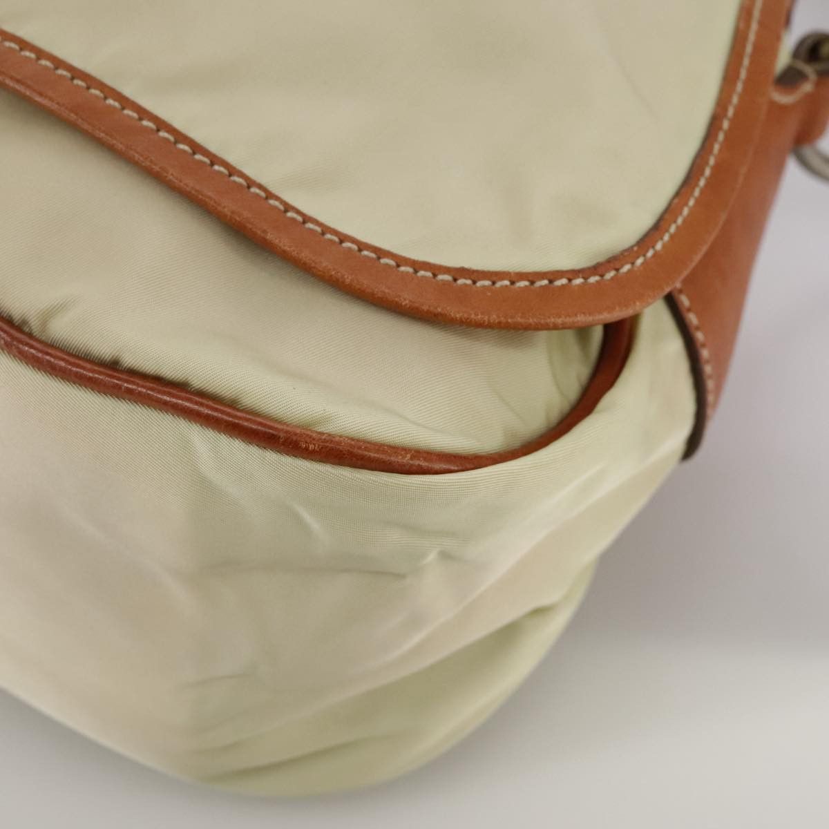 Prada Beige Synthetic Shoulder Bag (Pre-Owned) Size ONE SIZE - 8 Thumbnail
