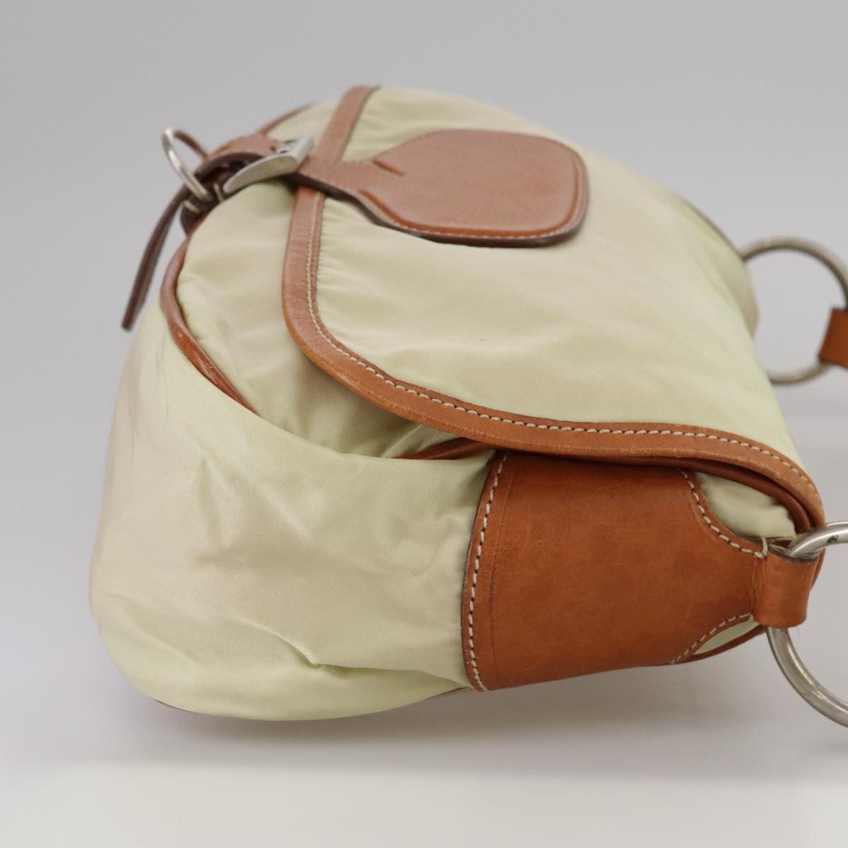 Prada Beige Synthetic Shoulder Bag (Pre-Owned) Size ONE SIZE - 4 Thumbnail