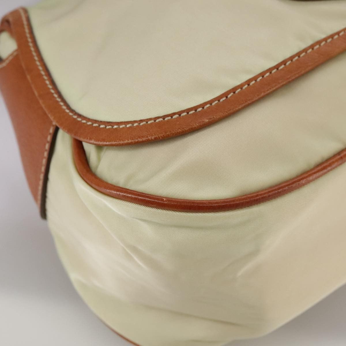 Prada Beige Synthetic Shoulder Bag (Pre-Owned) Size ONE SIZE - 6 Thumbnail
