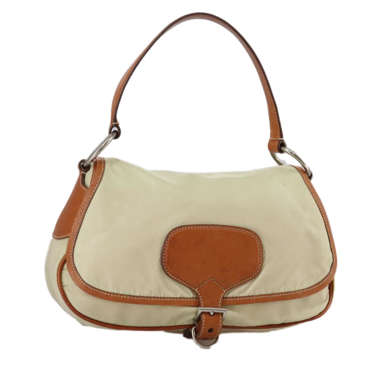 Prada Beige Synthetic Shoulder Bag (Pre-Owned) Size ONE SIZE - 18 Thumbnail