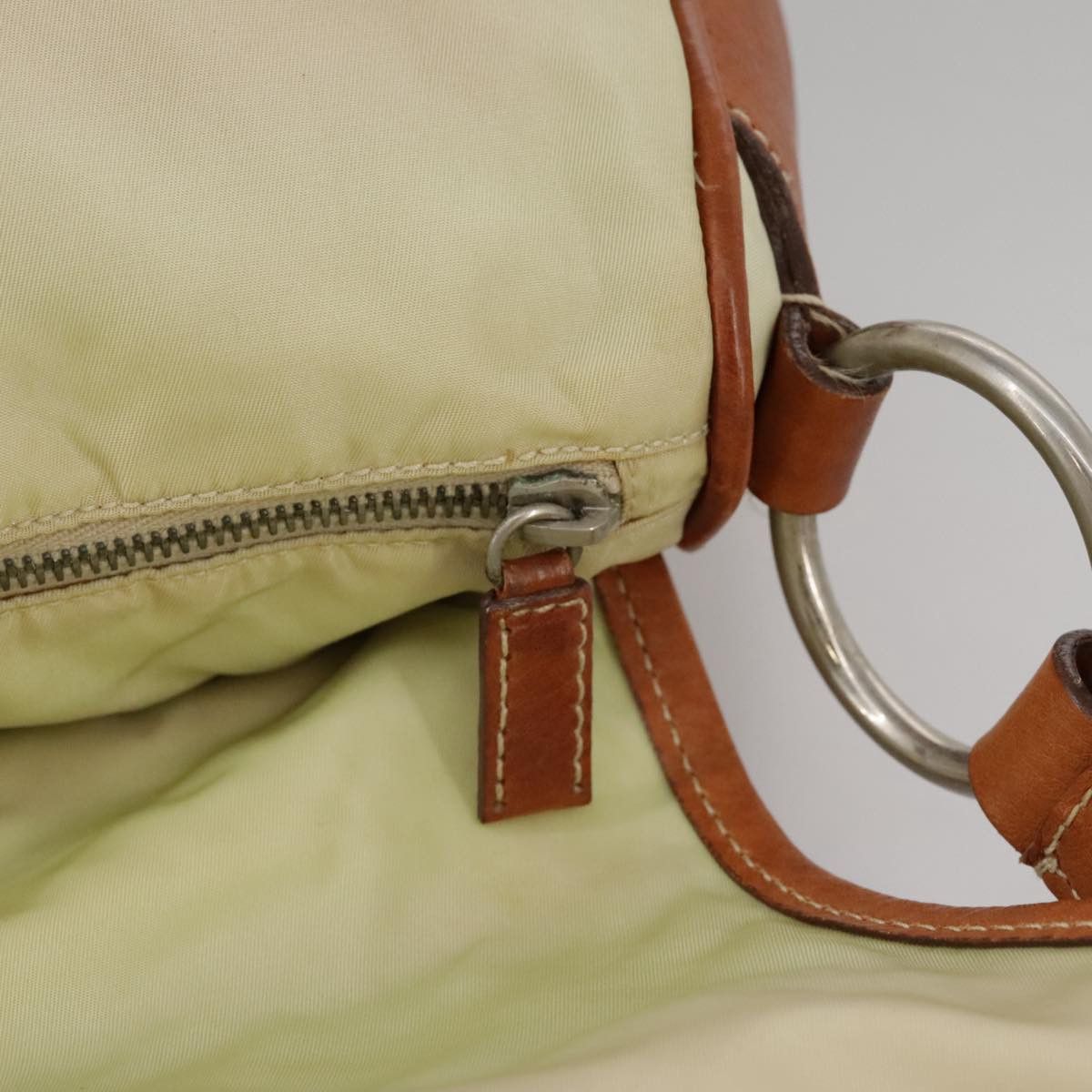 Prada Beige Synthetic Shoulder Bag (Pre-Owned) Size ONE SIZE - 10 Thumbnail