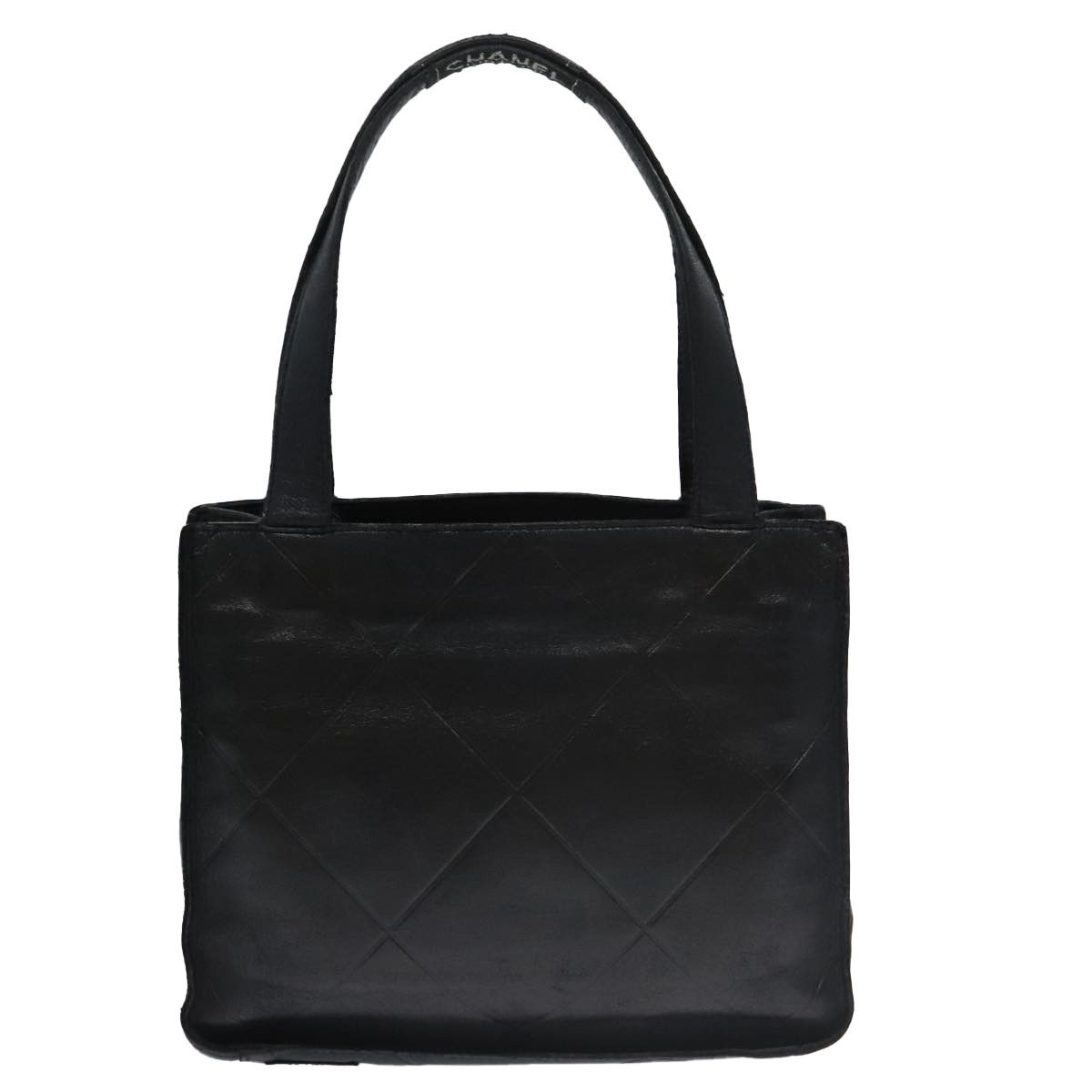 Chanel Black Leather Handbag (Pre-Owned) Size ONE SIZE - 2 Thumbnail